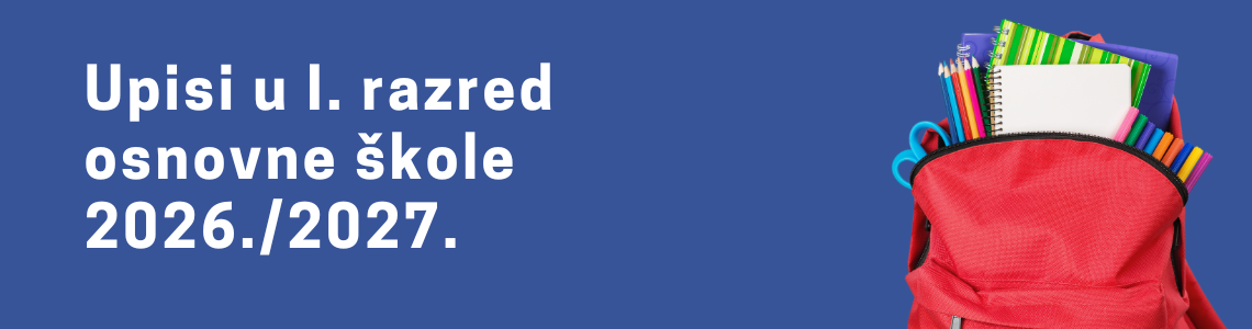 Enrollment in the 1st grade of primary school, school year 2026/2027.